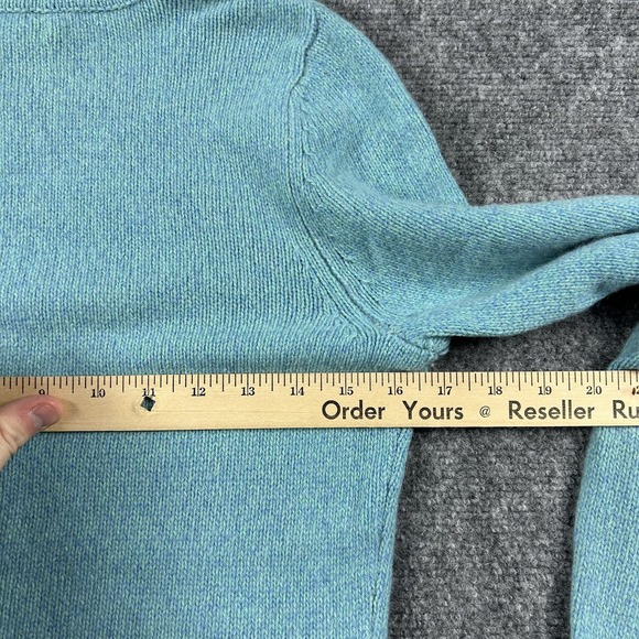 Daniel Bishop 100% Cashmere Sweater Womens Large Blue Turtleneck Knit Pullover - Picture 5 of 6